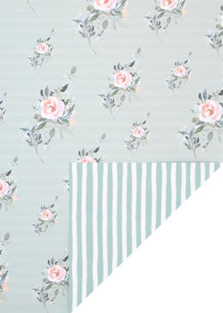 Gift Wrap - Flat Wrap / Lovely Roses  (Folded Twice)
