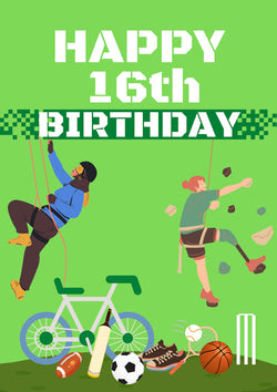 16th Birthday Card Personalisation
