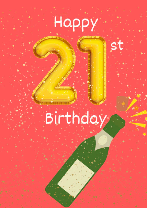 21st Birthday Card Personalisation