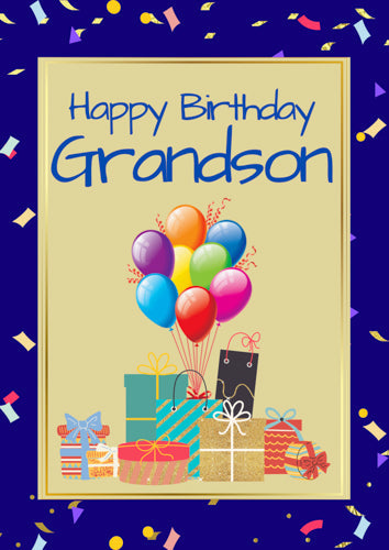 Grandson Birthday Card Personalisation