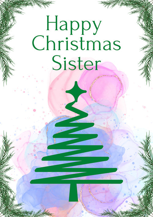 Sister Christmas Card Personalisation