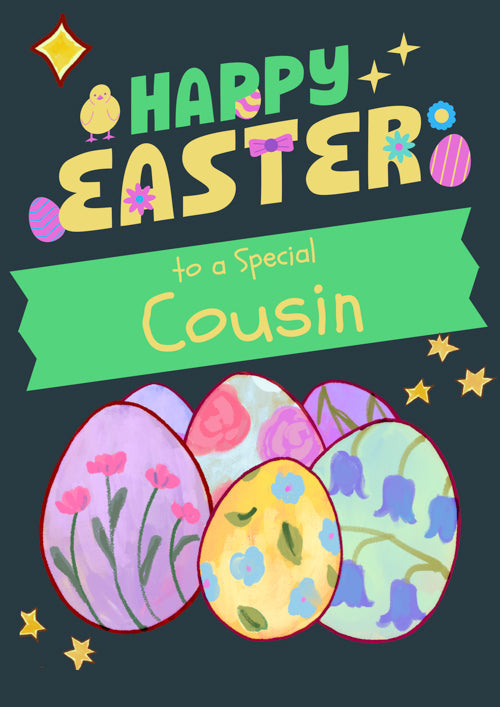 Special Cousin Easter Card Personalisation
