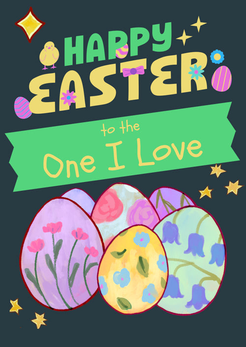 One I Love Easter Card Personalisation