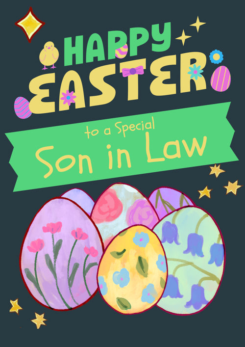 Special Son In Law Easter Card Personalisation