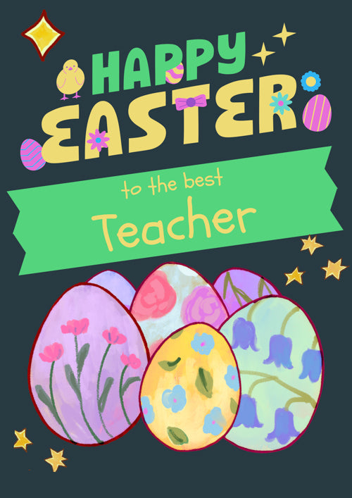 Teacher Easter Card Personalisation