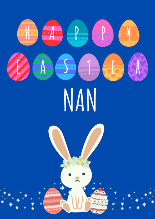 Nan Easter Card Personalisation