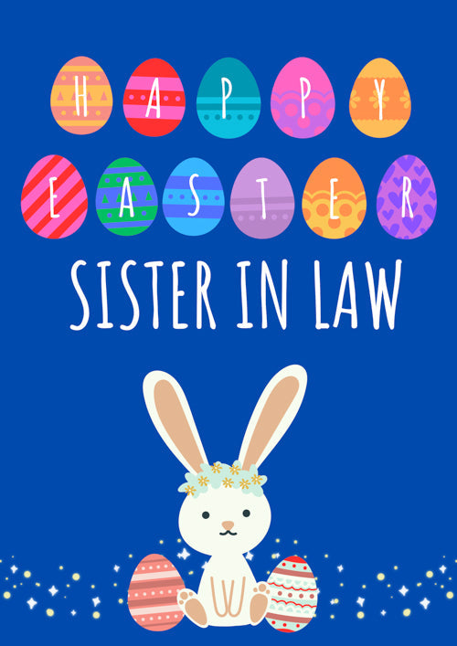 Sister In Law Easter Card Personalisation