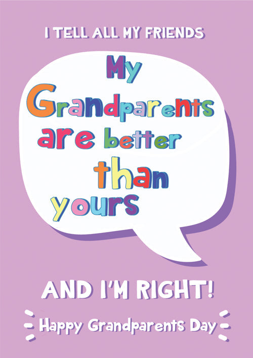 Grandparents Birthday Card Personalisation