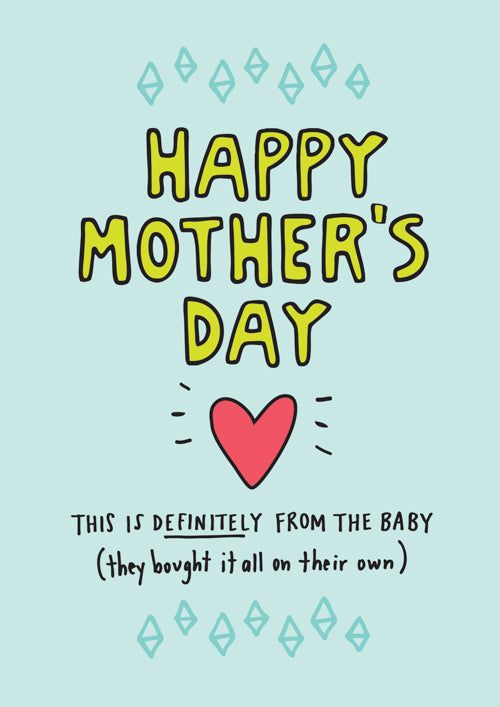 From Baby Mothers Day Card Personalisation