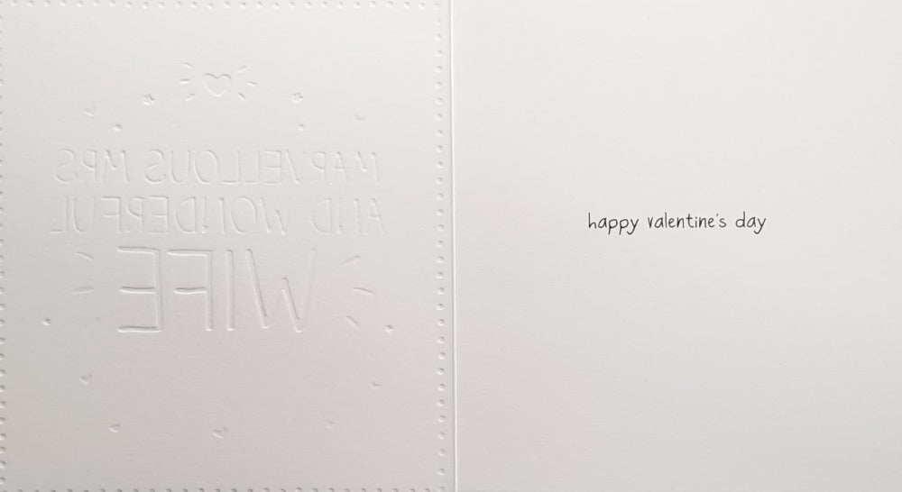 Wife Valentines Day Card