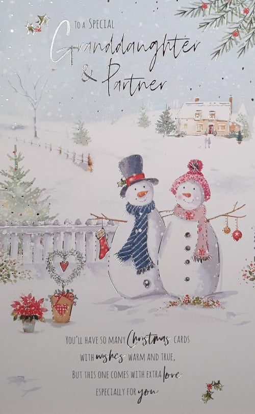 Special Granddaughter And Partner Christmas Card