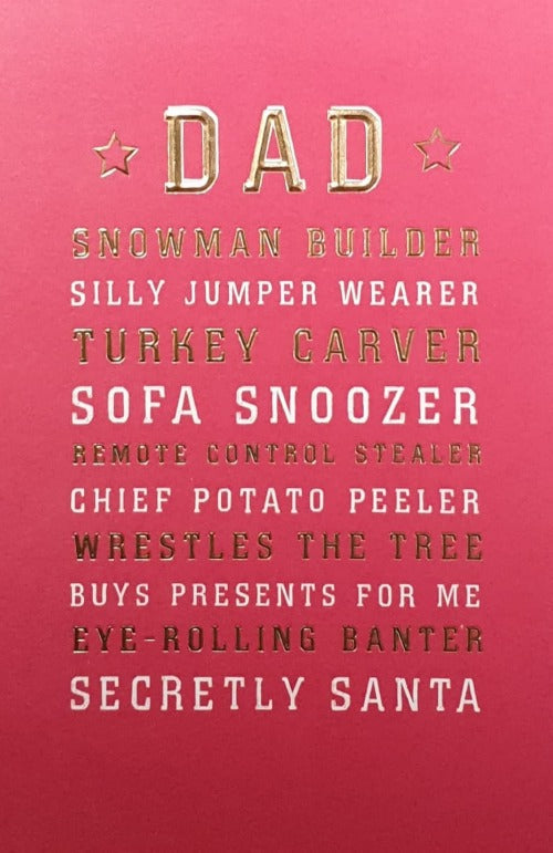 Funny Dad Christmas Card