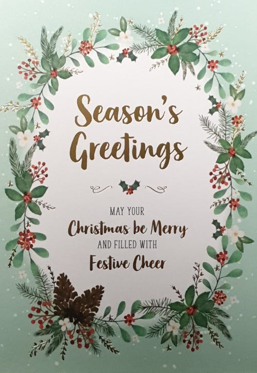 Seasons Greetings Christmas Card