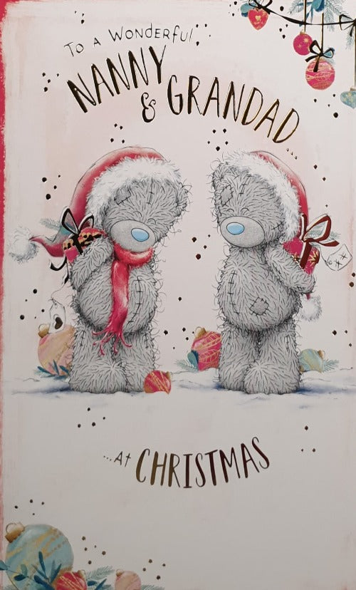 Nanny And Grandad Christmas Card