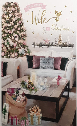 Large Wife Christmas Card