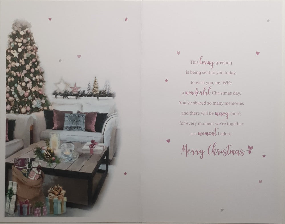 Large Wife Christmas Card