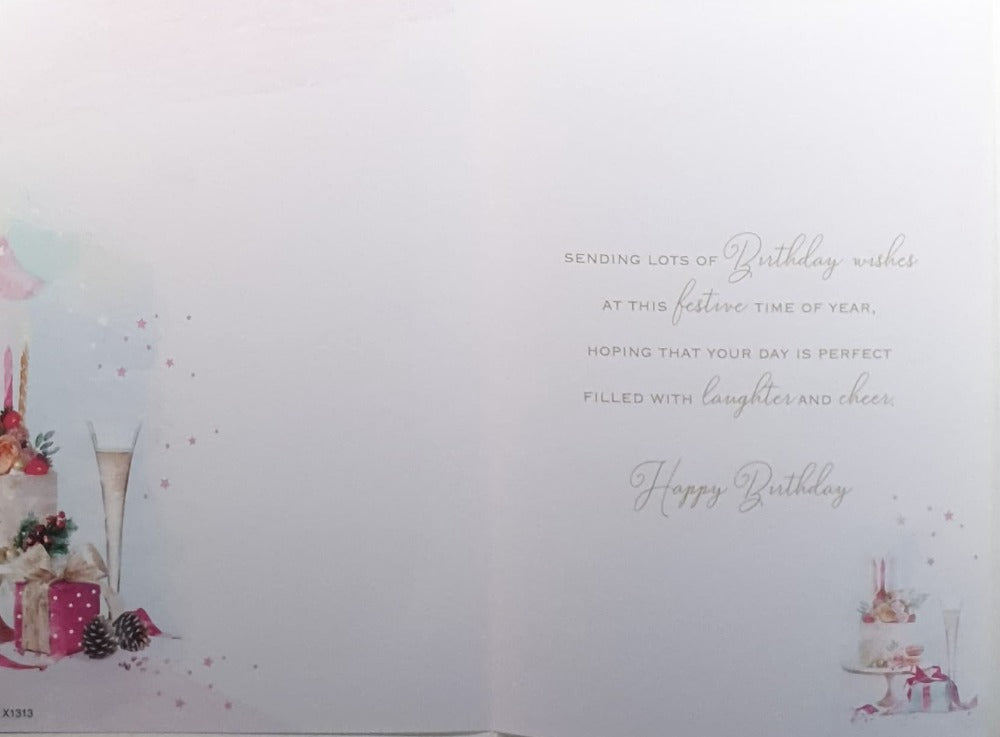 Birthday Christmas Card