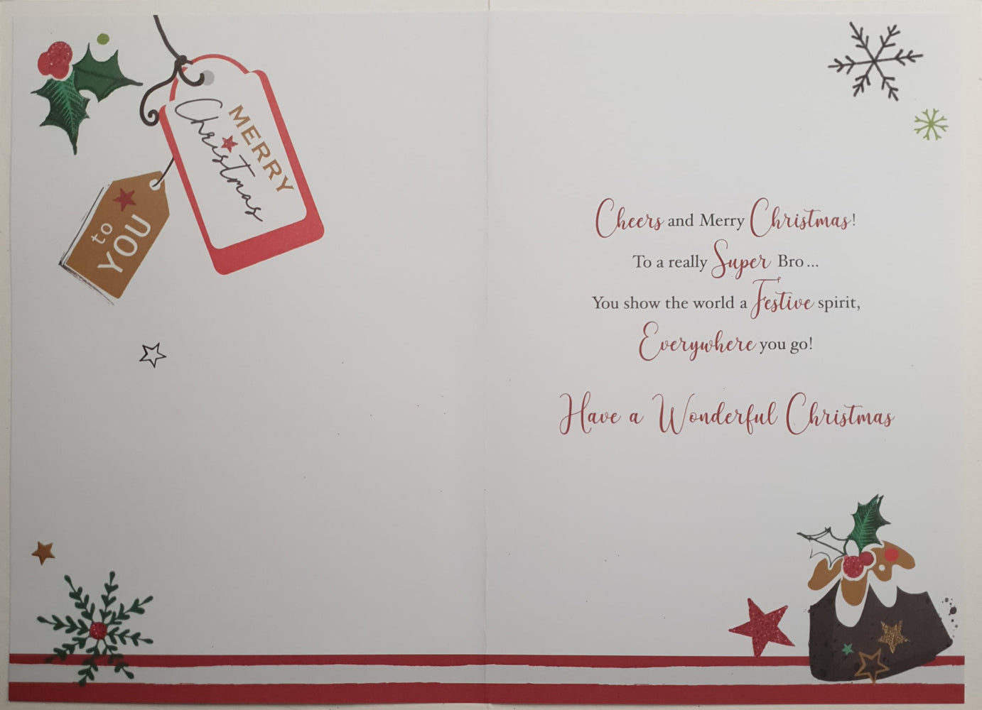 Special Brother Christmas Card - Noel With Love