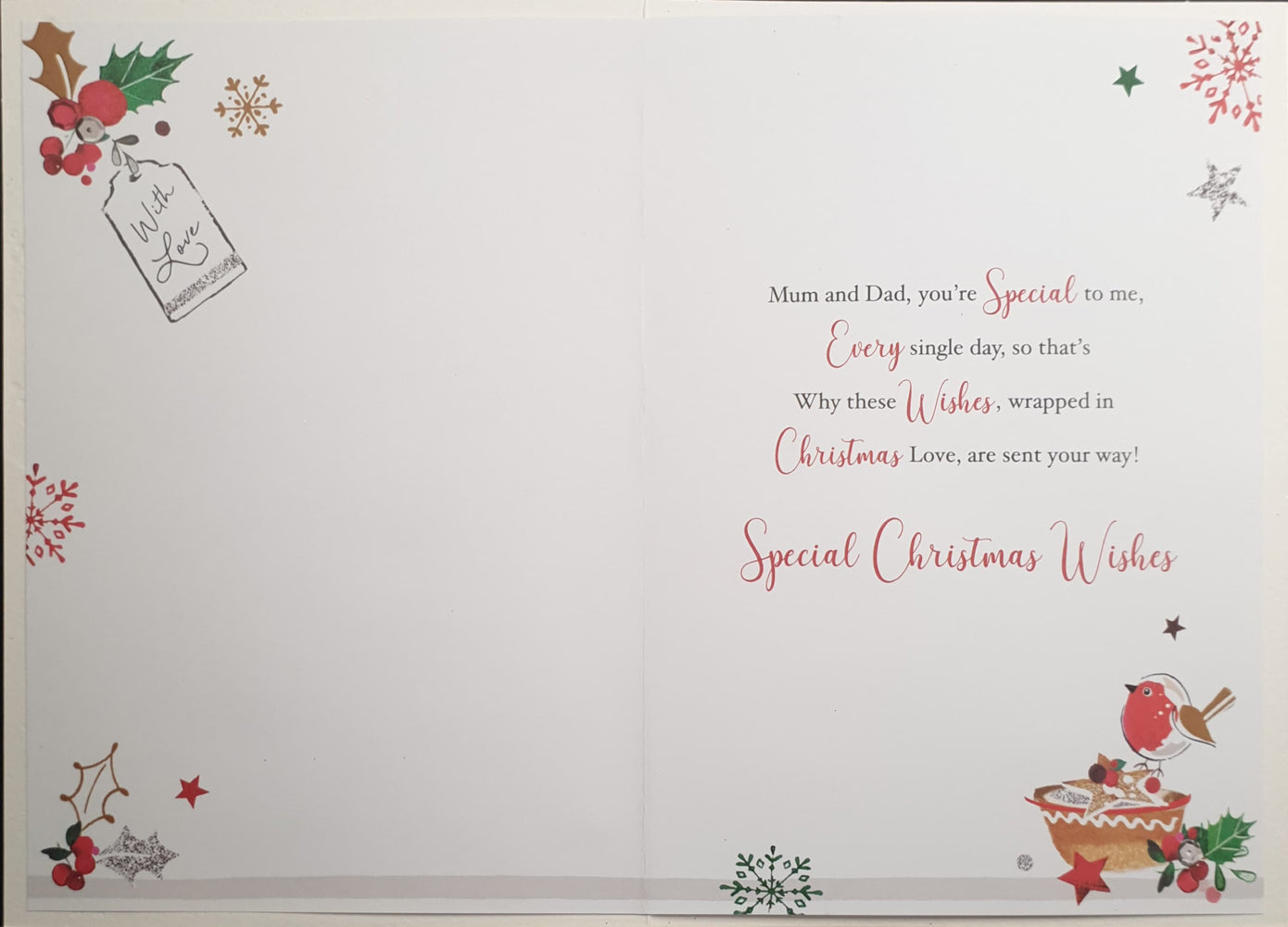 Special Mum And Dad Christmas Card - Tea Time & Festive Time