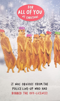 Funny All Of You Christmas Card