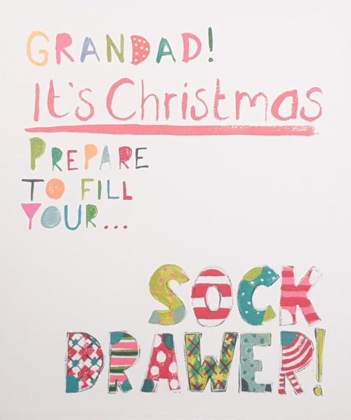 Grandad Christmas Card