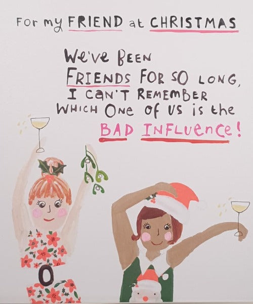 Funny Friend  Christmas Card