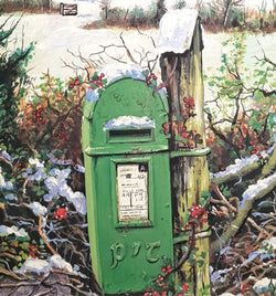 Charity Christmas Cards - Pack of 8 / Down Syndrome Ireland - Santa & Rudolph on Bike