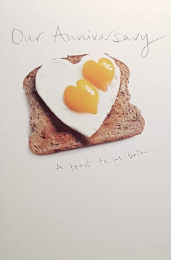 Anniversary Card - On Our Anniversary / A Toast To Us Both
