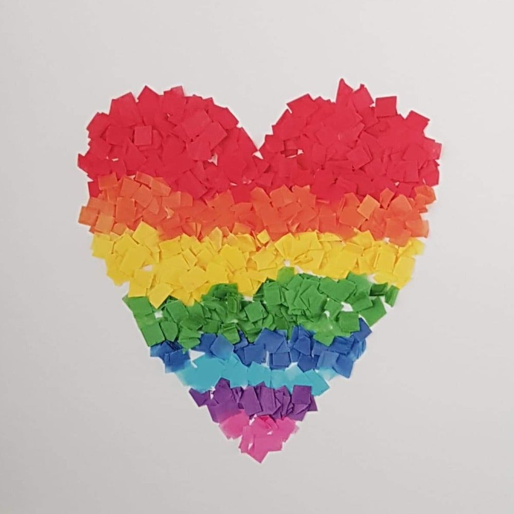 Blank Card - Rainbow Heart