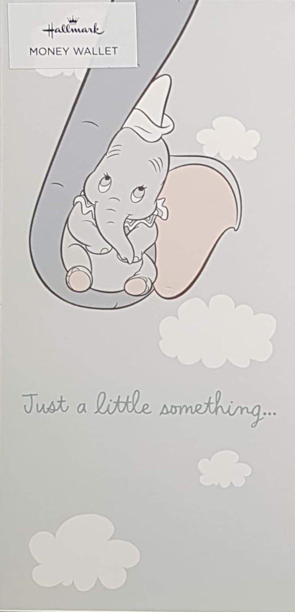 Birthday Card - General / Blue Baby Elephant & Clouds (Money Wallet)