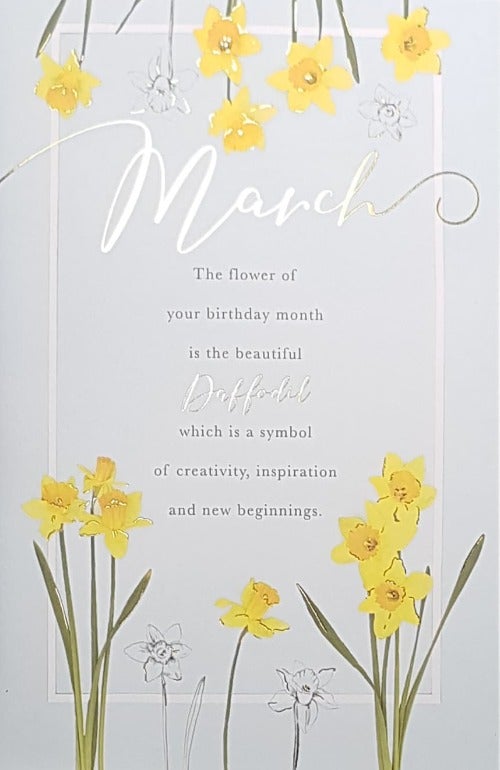 March Birthday Card
