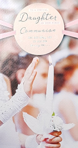 Special Daughter Communion Card