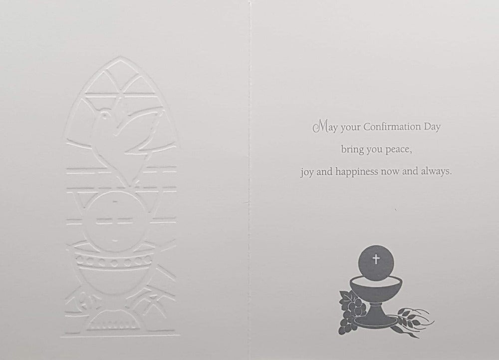 Confirmation Card - Boy / White Dove