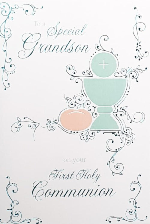 Communion Card - Grandson