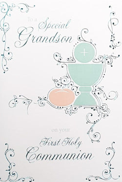Communion Card - Grandson