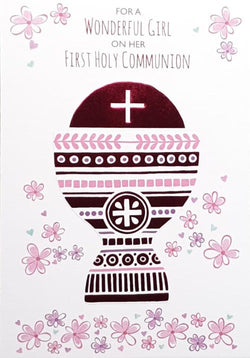 Communion Card - Wonderful Girl