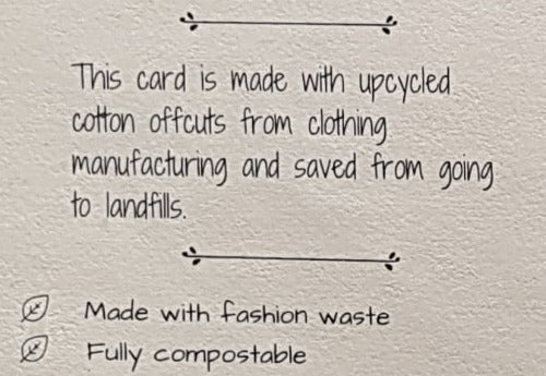 Thank You Card Recyclable and Eco-Friendly