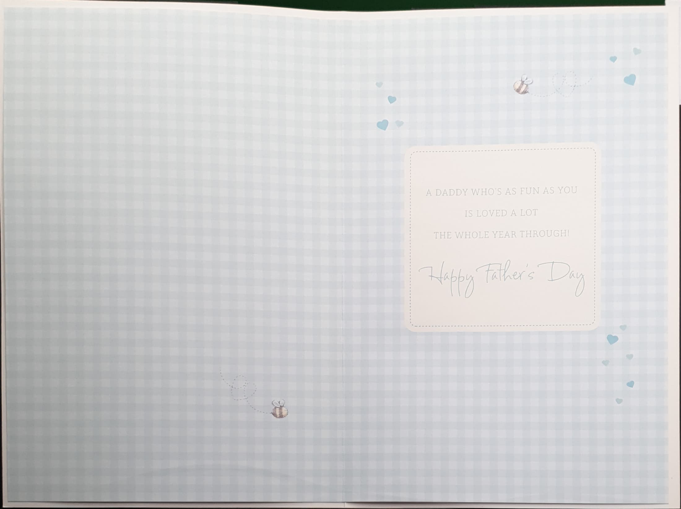 Fathers Day Card - Teddy Hiding From Bees