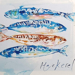 Blank Card - Artistic Image of Mackerel