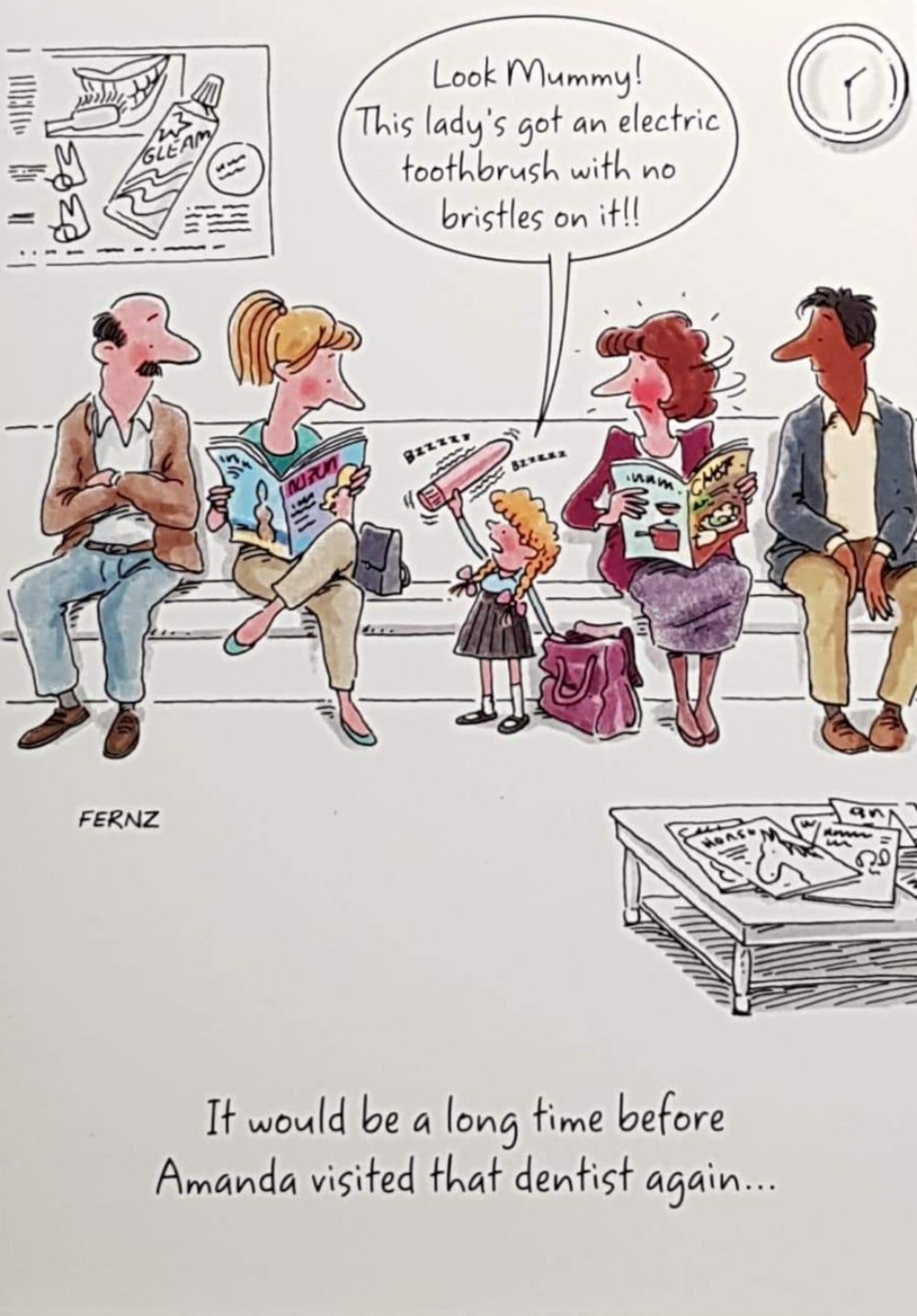 Birthday Card - Humour / Visiting the Dentist