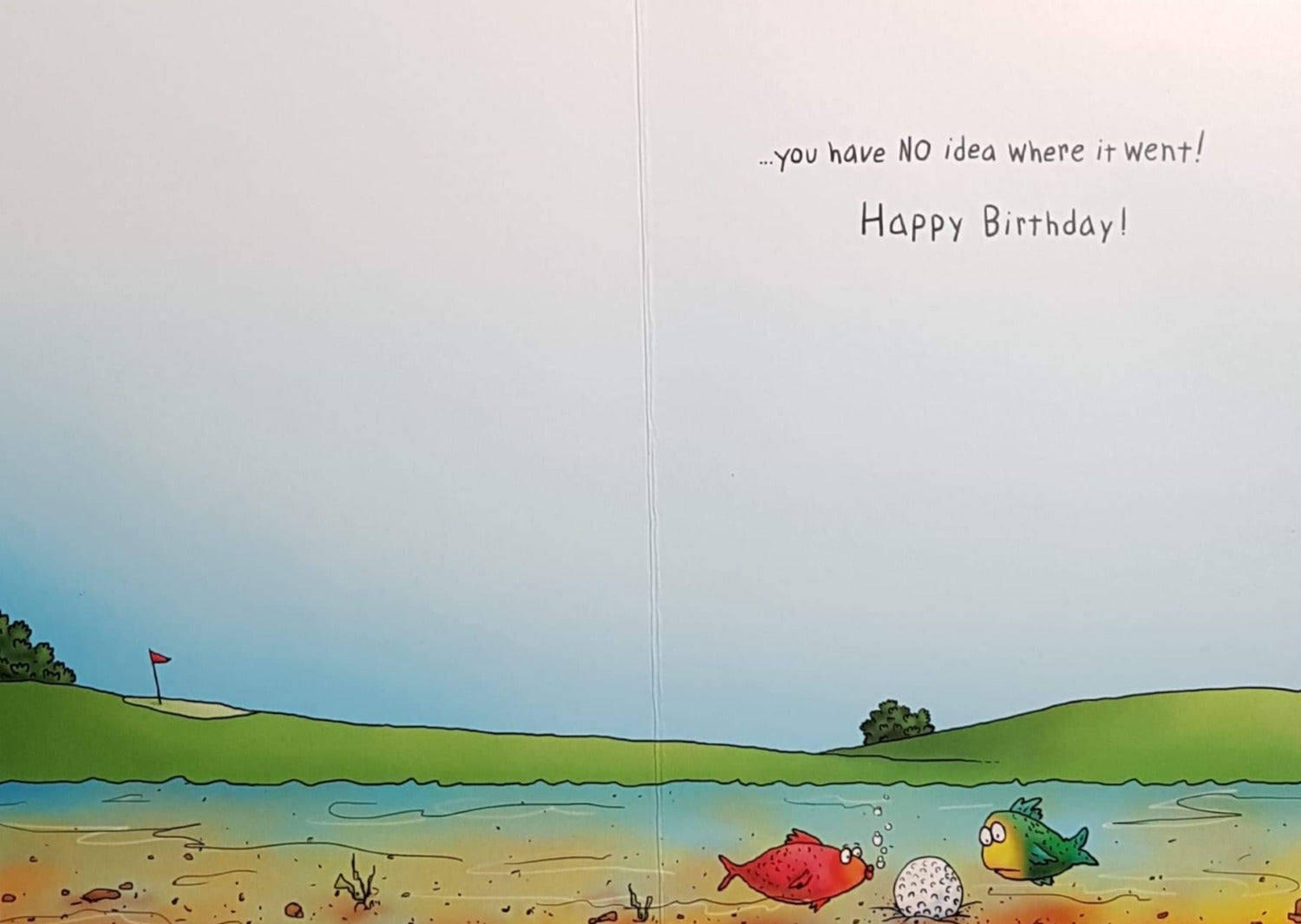 Birthday Card - Humour / Man Swinging Golf Club
