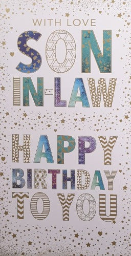Birthday Card - Son In Law