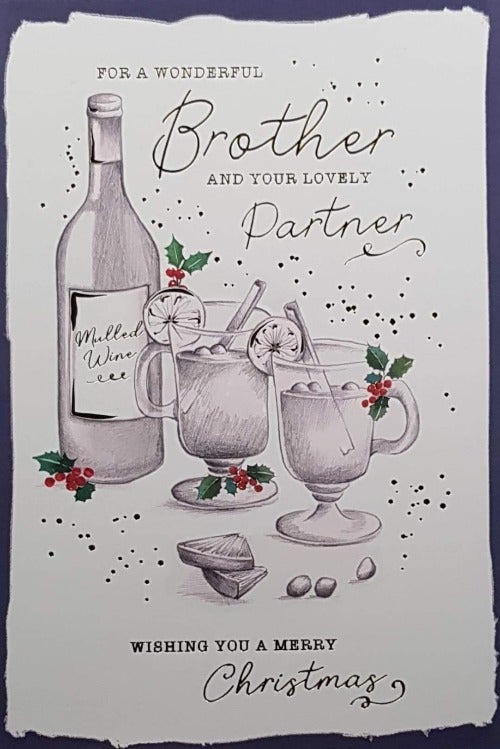 brother and partner christmas card