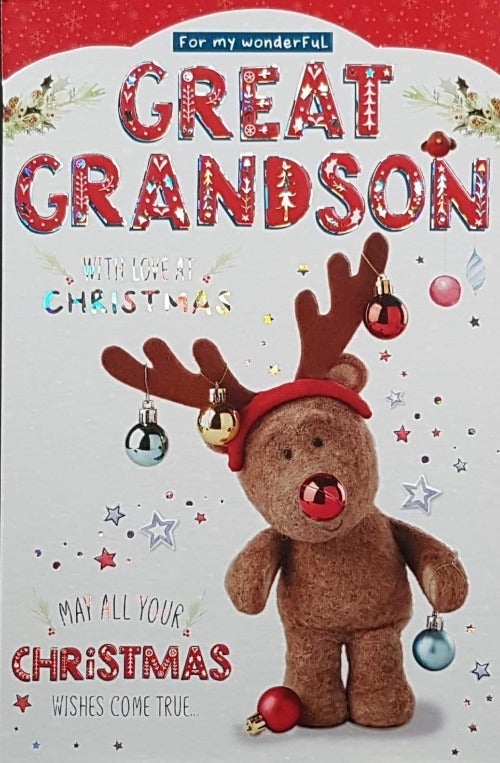 Great Grandson christmas card