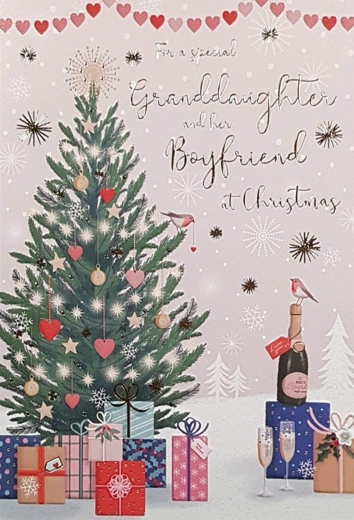 Granddaughter And Boyfriend Christmas Card