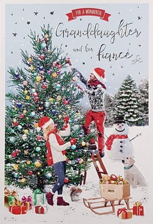 Granddaughter And Fiance Christmas Card