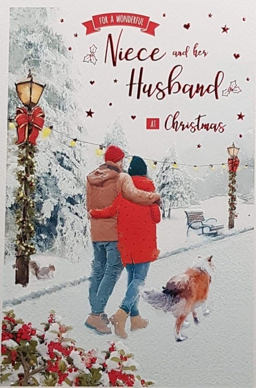nice and her husband christmas card