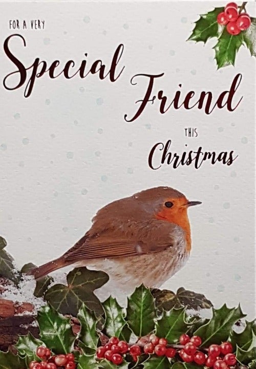 Special friend christmas card