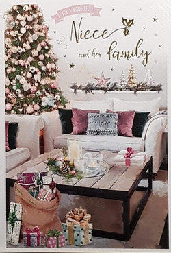 Niece And Family Christmas Card