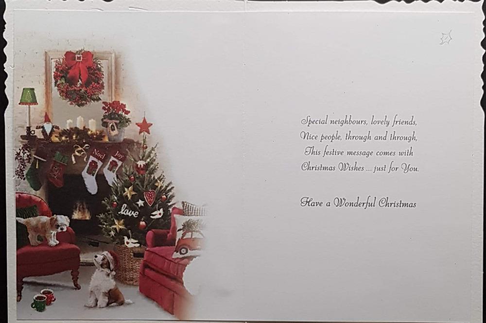 Neighbours Christmas Card - With Festive Cheer